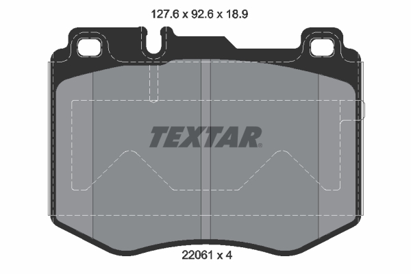 TEXTAR Bremseklodser 2206101 for MERCEDES-BENZ