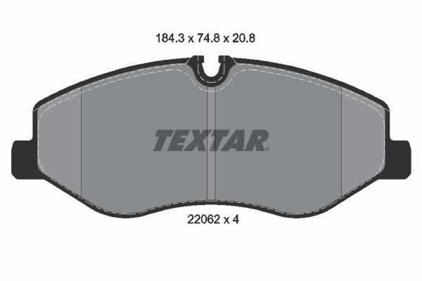 TEXTAR Bremseklodser 2206201 for MERCEDES-BENZ