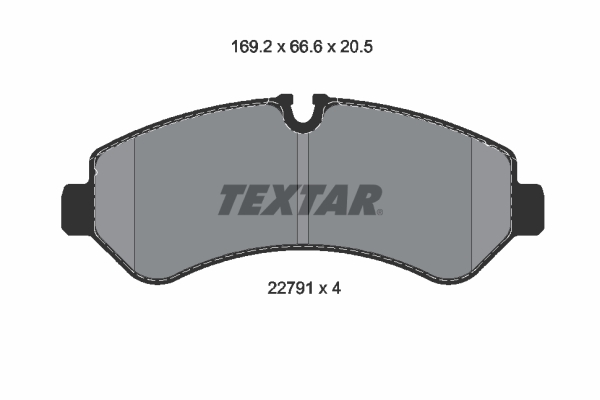 TEXTAR Bremseklodser 2279101 for MERCEDES-BENZ