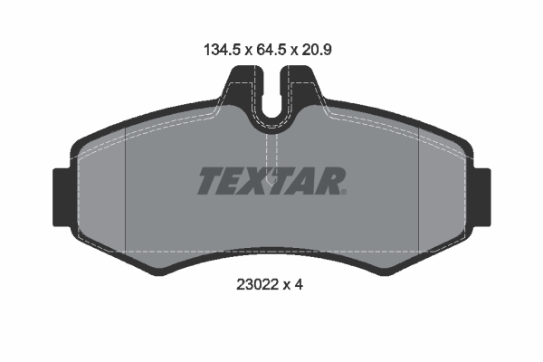 TEXTAR Bremseklodser 2302201 for MERCEDES-BENZ