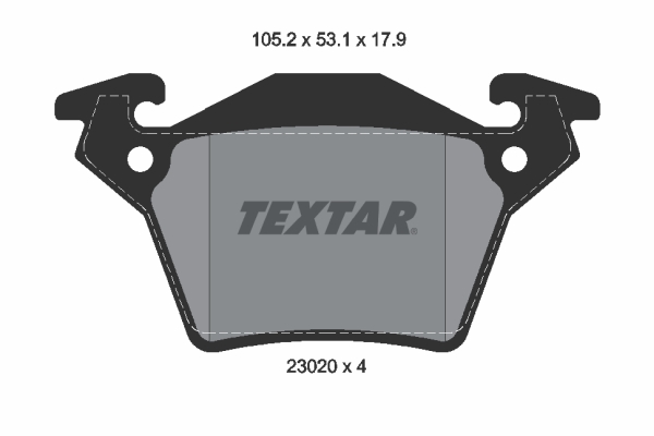 TEXTAR Bremseklodser 2302001 for MERCEDES-BENZ