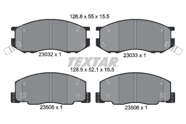 TEXTAR Bremseklodser 2303201 for TOYOTA