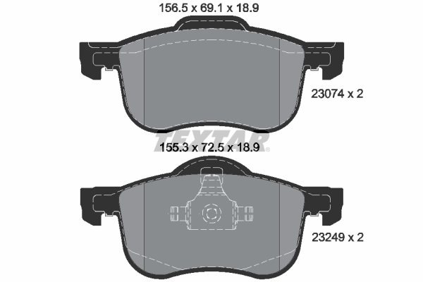 TEXTAR Bremseklodser 2307401 for VOLVO