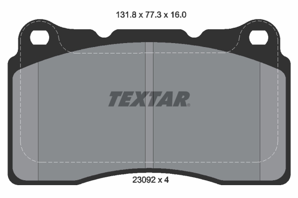 TEXTAR Bremseklodser 2309203 for VOLVO RENAULT
