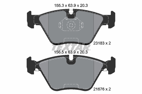 TEXTAR Bremseklodser 2318302 for BMW ROVER