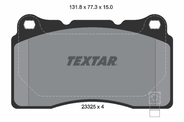 TEXTAR Bremseklodser 2332501 for CADILLAC FORD USA HONDA TESLA