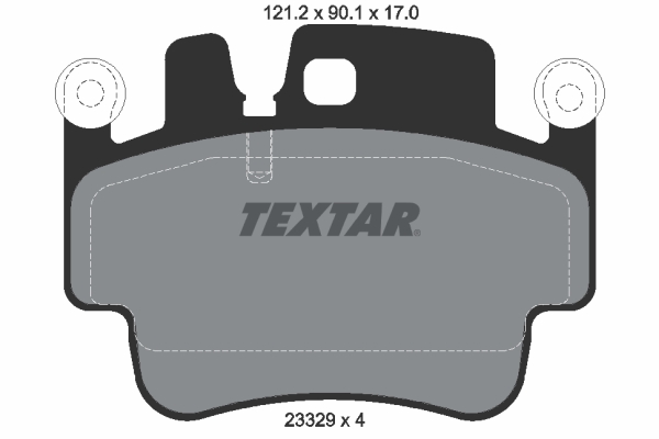 TEXTAR Bremseklodser 2332902 for PORSCHE