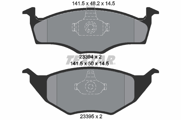 TEXTAR Bremseklodser 2339402 for SKODA