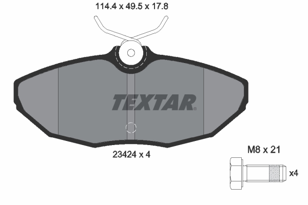 TEXTAR Bremseklodser 2342401 for JAGUAR LINCOLN FORD