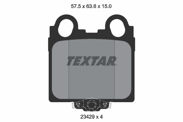 TEXTAR Bremseklodser 2342901 for TOYOTA LEXUS
