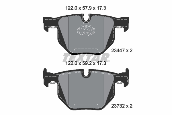TEXTAR Bremseklodser 2344704 for BMW