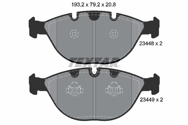 TEXTAR Bremseklodser 2344801 for BMW