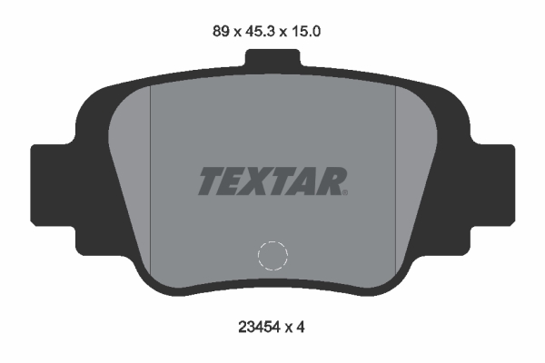 TEXTAR Bremseklodser 2345401 for NISSAN