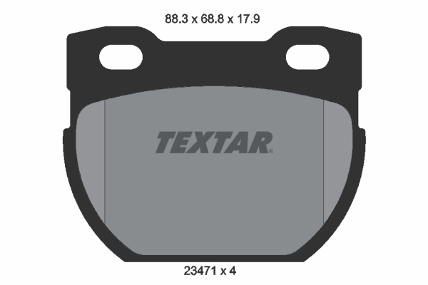TEXTAR Bremseklodser 2347103 for LAND ROVER