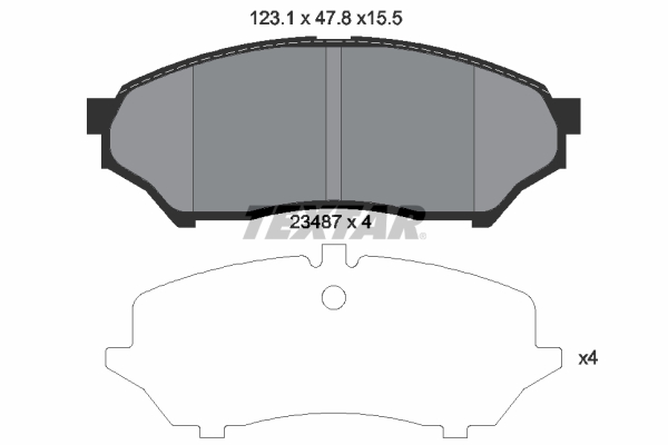 TEXTAR Bremseklodser 2348701 for MITSUBISHI NISSAN