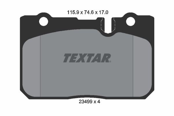TEXTAR Bremseklodser 2349901 for LEXUS NISSAN TOYOTA