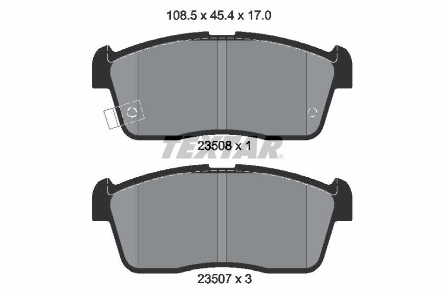 TEXTAR Bremseklodser 2350801 for NISSAN SUZUKI