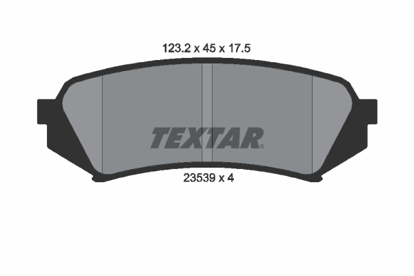 TEXTAR Bremseklodser 2353902 for TOYOTA
