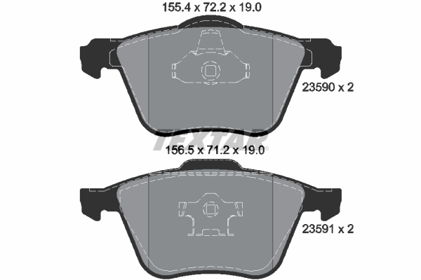 TEXTAR Bremseklodser 2359001 for VOLVO