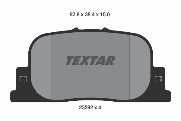 TEXTAR Bremseklodser 2359201 for GEELY BYD ENGLON EAGLE TOYOTA LIFAN