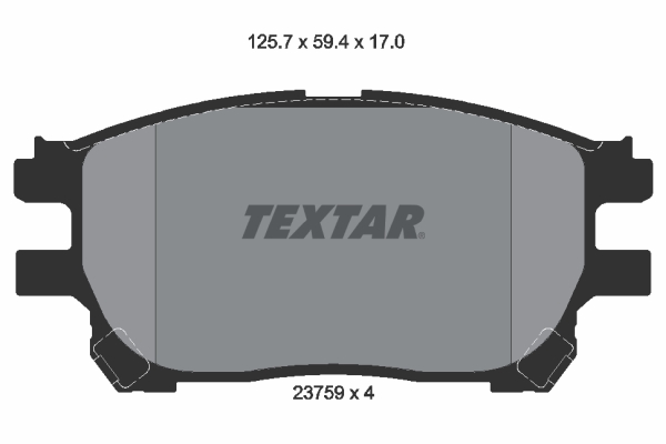 TEXTAR Bremseklodser 2375901 for TOYOTA