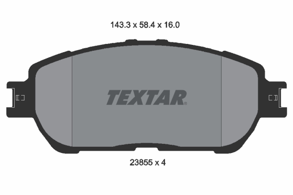 TEXTAR Bremseklodser 2385501 for LEXUS TOYOTA