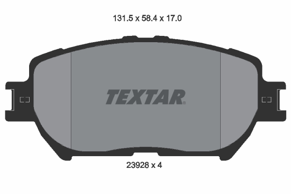 TEXTAR Bremseklodser 2392801 for TOYOTA