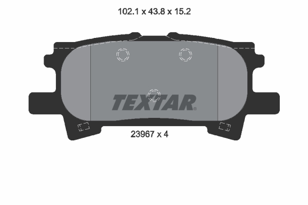 TEXTAR Bremseklodser 2396701 for TOYOTA LEXUS