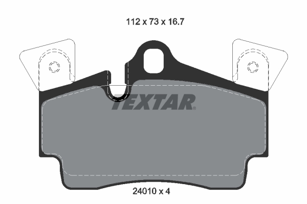 TEXTAR Bremseklodser 2401001 for VW PORSCHE AUDI