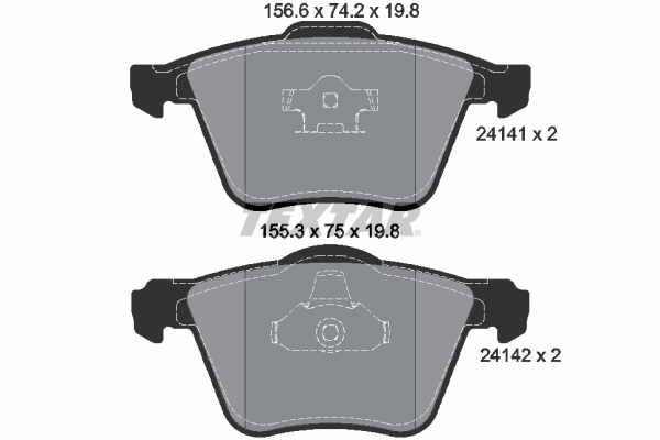 TEXTAR Bremseklodser 2414101 for VOLVO