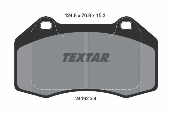 TEXTAR Bremseklodser 2416201 for RENAULT ALPINE