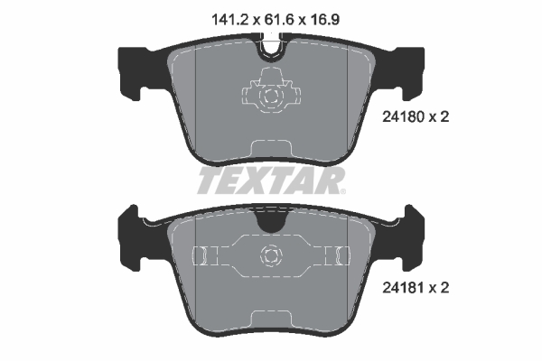 TEXTAR Bremseklodser 2418001 for MERCEDES-BENZ