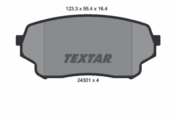 TEXTAR Bremseklodser 2430101 for SUZUKI
