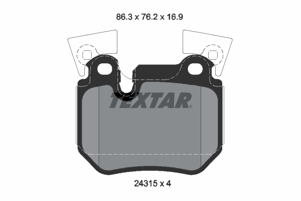 TEXTAR Bremseklodser 2431501 for BMW