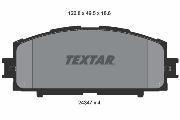 TEXTAR Bremseklodser 2434701 for GREAT WALL TOYOTA