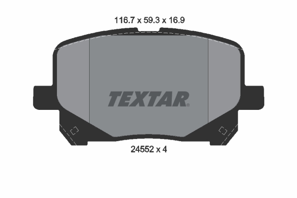 TEXTAR Bremseklodser 2452201 for TOYOTA