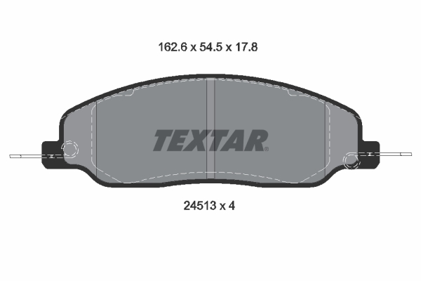 TEXTAR Bremseklodser 2451301 for FORD FORD USA