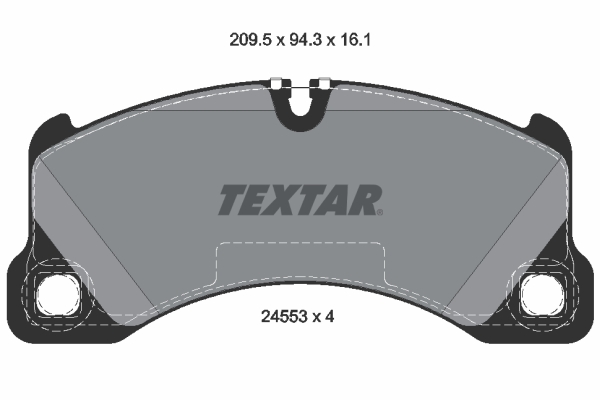 TEXTAR Bremseklodser 2455301 for VW PORSCHE AUDI