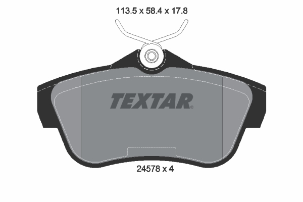 TEXTAR Bremseklodser 2457803 for FIAT
