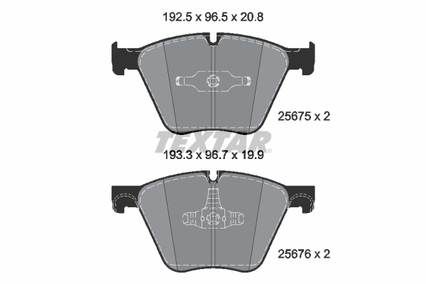 TEXTAR Bremseklodser 2567501 for BMW