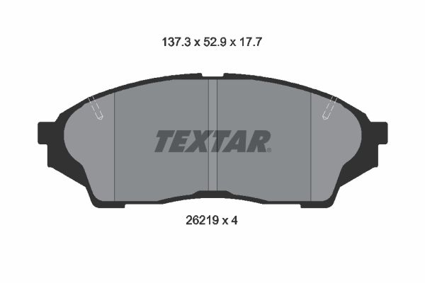 TEXTAR Bremseklodser 2621901 for TOYOTA
