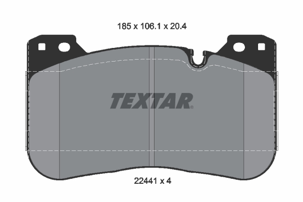 TEXTAR Bremseklodser 2244101 for BMW