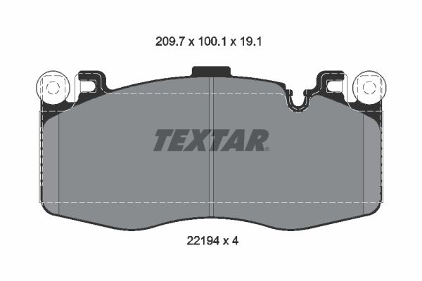 TEXTAR Bremseklodser 2219401 for BMW