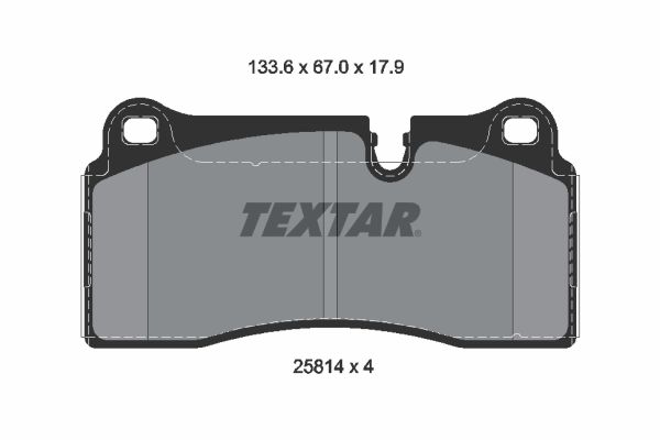 TEXTAR Bremseklodser 2581401 for BMW