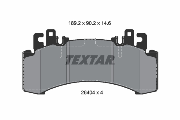 TEXTAR Bremseklodser 2640401 for MERCEDES-BENZ