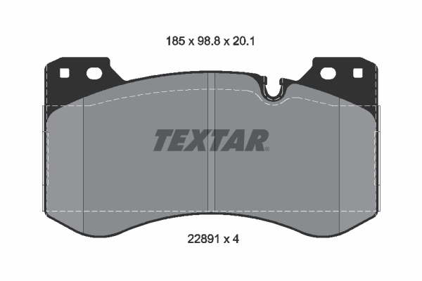 TEXTAR Bremseklodser 2289101 for BMW