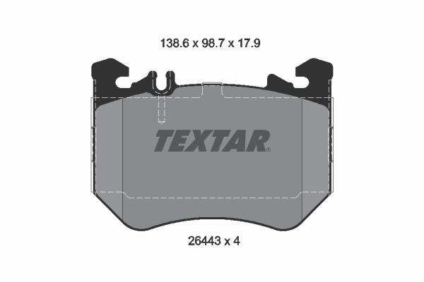 TEXTAR Bremseklodser 2644303 for MERCEDES-BENZ