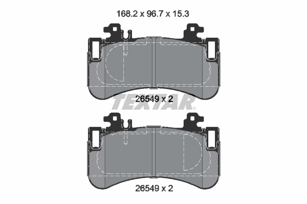 TEXTAR Bremseklodser 2654901 for MERCEDES-BENZ