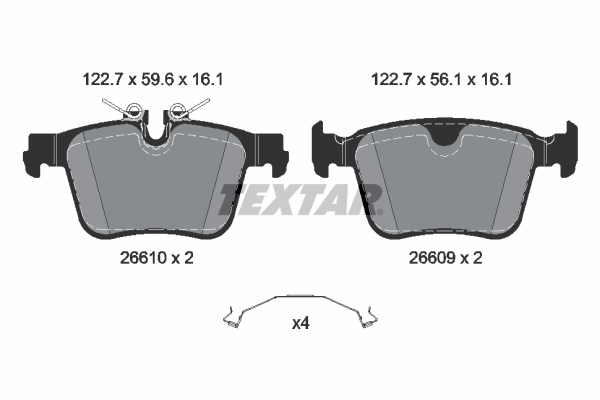 TEXTAR Bremseklodser 2661001 for VOLVO