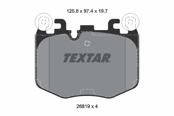 TEXTAR Bremseklodser 2681901 for BMW